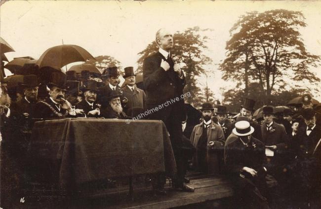 William Royle speaking at the opening ceremony