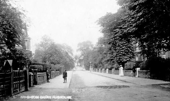 Brighton Grove, 1912 looking east.