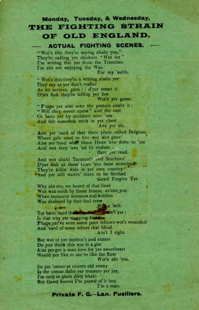 1915 programme back page