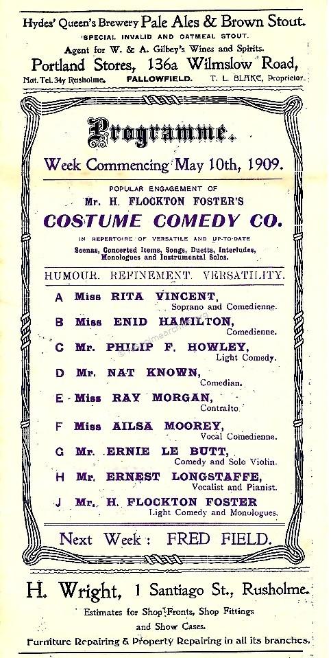 H. Flockton Foster Costume Comedy Co