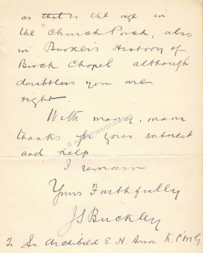 Buckley correspondence