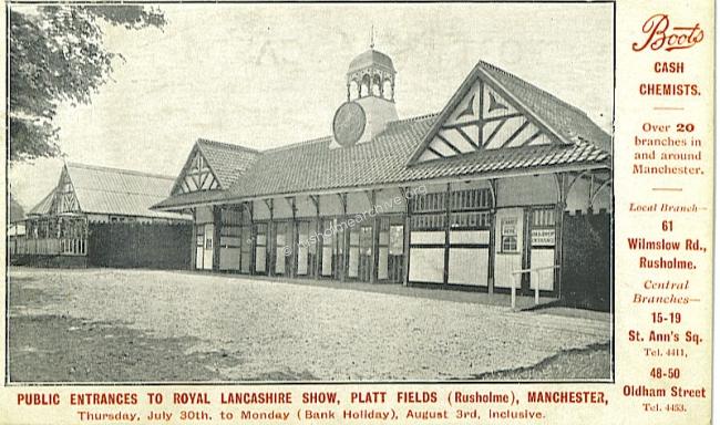 Royal Lancashire Showground entrance 1906