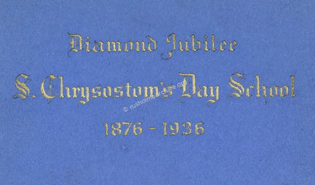 St Chrysostoms Diamond Jubilee Booklet