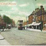 Wilmslow Rd looking north, Thurloe St on right