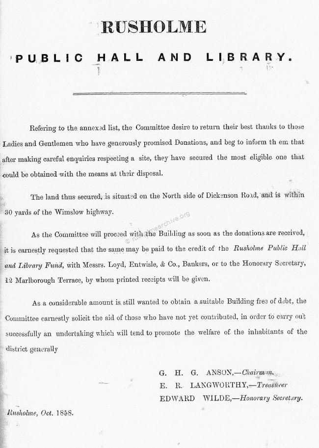 October 1858 Appeal