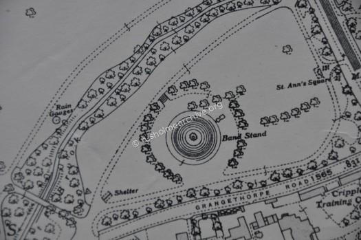 Bandstand, Platt Fields map