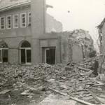 bomb damage to school