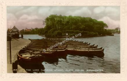 Rowing skiffs in colour, undated