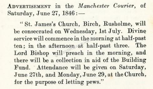 St James Consecration notice
