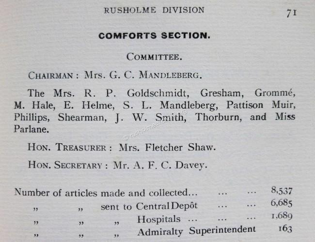 Comforts Committee