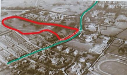 Aerial view of Ashfields Trench location.