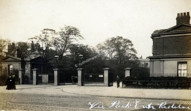 Wilmslow Road entrance to Victoria Park