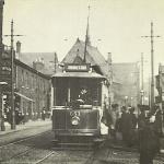 Tram stop outside Hardys Well, Dickenson Rd
