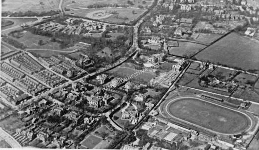 Aerial View, Fallowfield Stadium 1930's