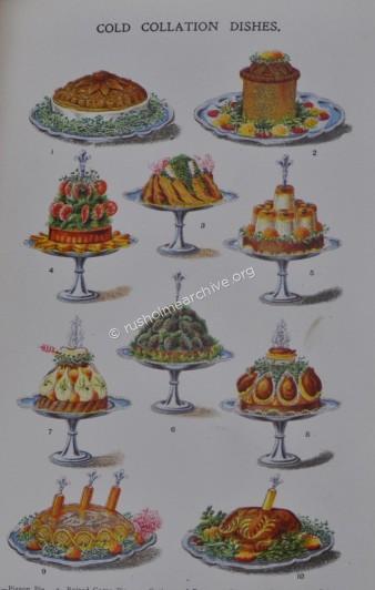 'Cold Collation Dishes, Mrs Beeton'