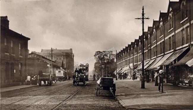 Wilmslow Road, looking north