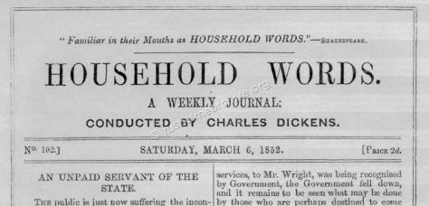 Household Words March 6th 1852