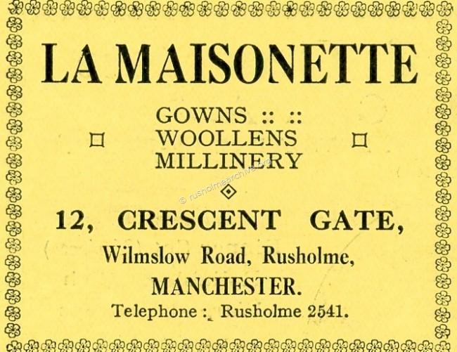 Rusholme Theatre advertisment