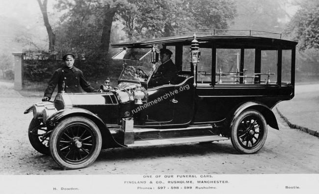 Finglands Funeral Car circa 1910