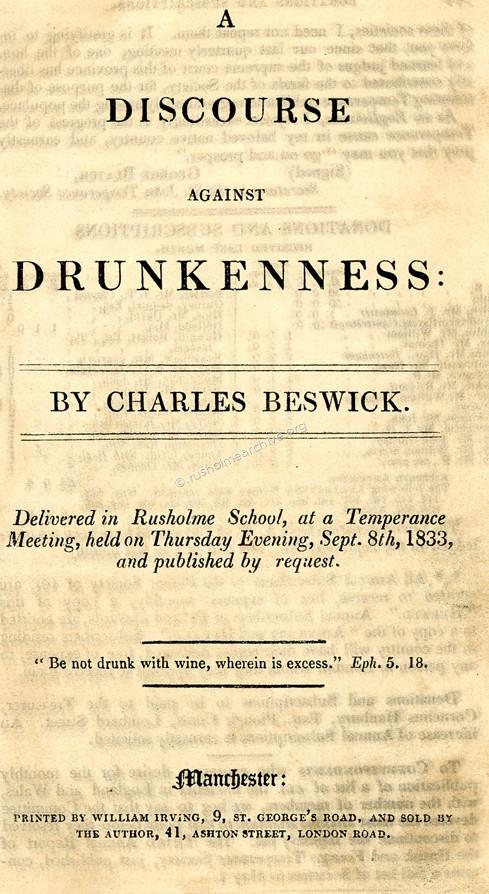 A discourse on drunkenness