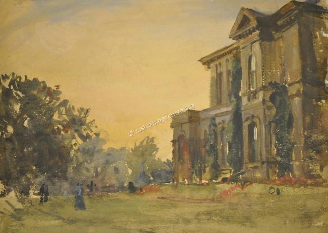 Evening View of a Villa in Oak Drive 1903