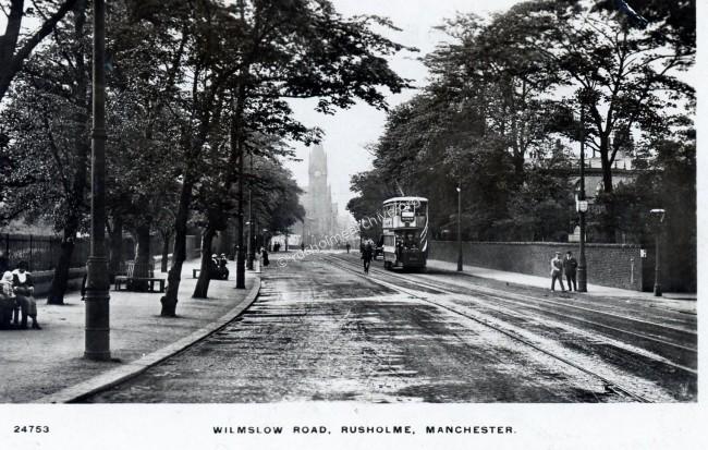 Wilmslow Rd, looking to the north, 1916