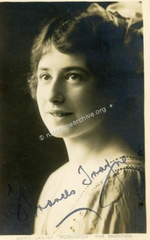 Autographed PC of Frances Trayne
