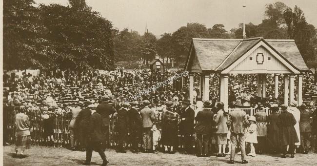 Closer view of the Bandstand.