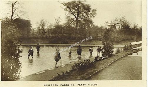 Children in Paddling Pool, 1918