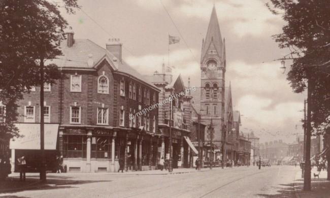 Junction Platt Lane, Wilmslow Rd