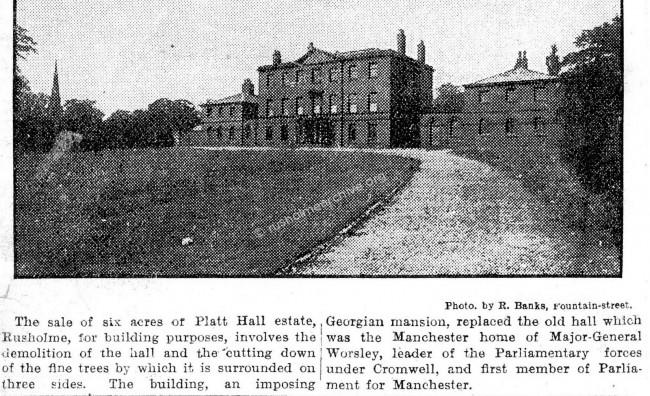 Platt Hall 1907