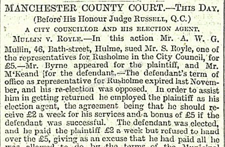 Court Case re Election cost