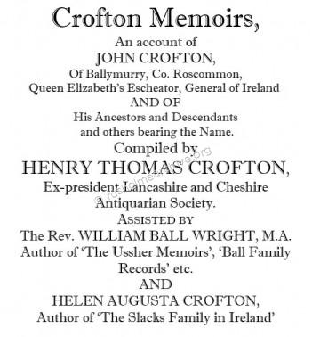 Crofton Memoirs