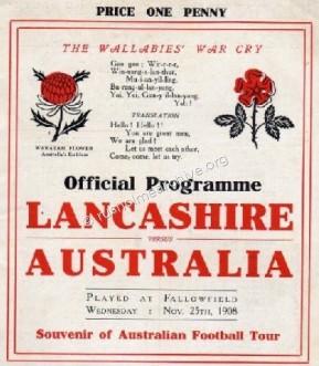 1908 Lancs v Australia
