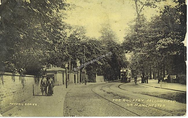 Looking south, Oaks lodge on left