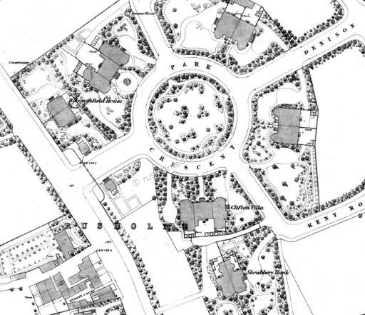 1848 map of Park Crescent