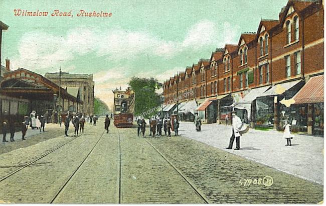Wilmslow Road, Tram Office 1909