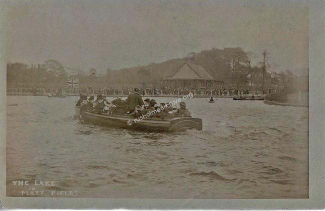 Platt Fields boating lake May 1910