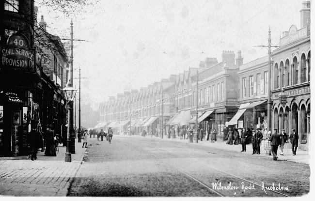 Looking north from Thurloe St - undated