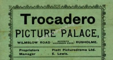 Trocadero Picture Palace, Rusholme.