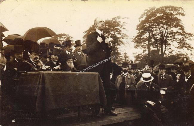 William Royleat the Opening of Platt Fields1910