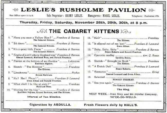 1909 Programme