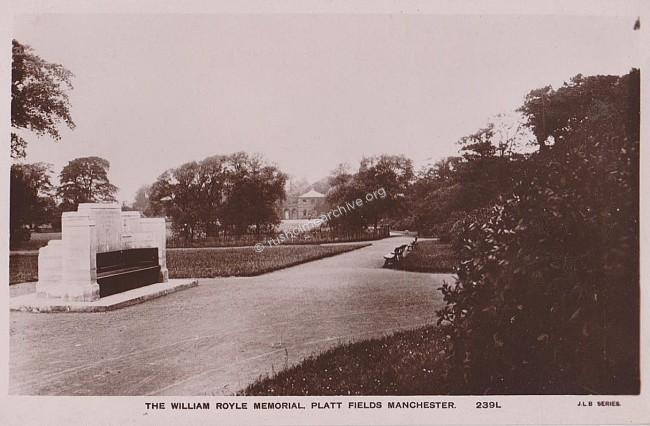 William Royle Memorial Seat, Platt Fields