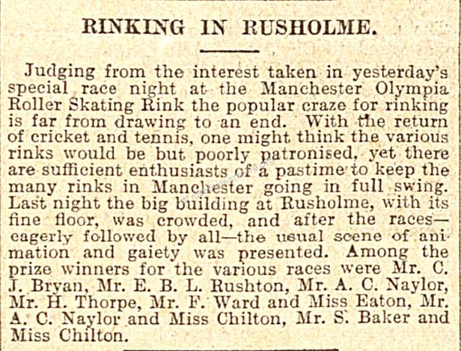 Rinking in Rusholme